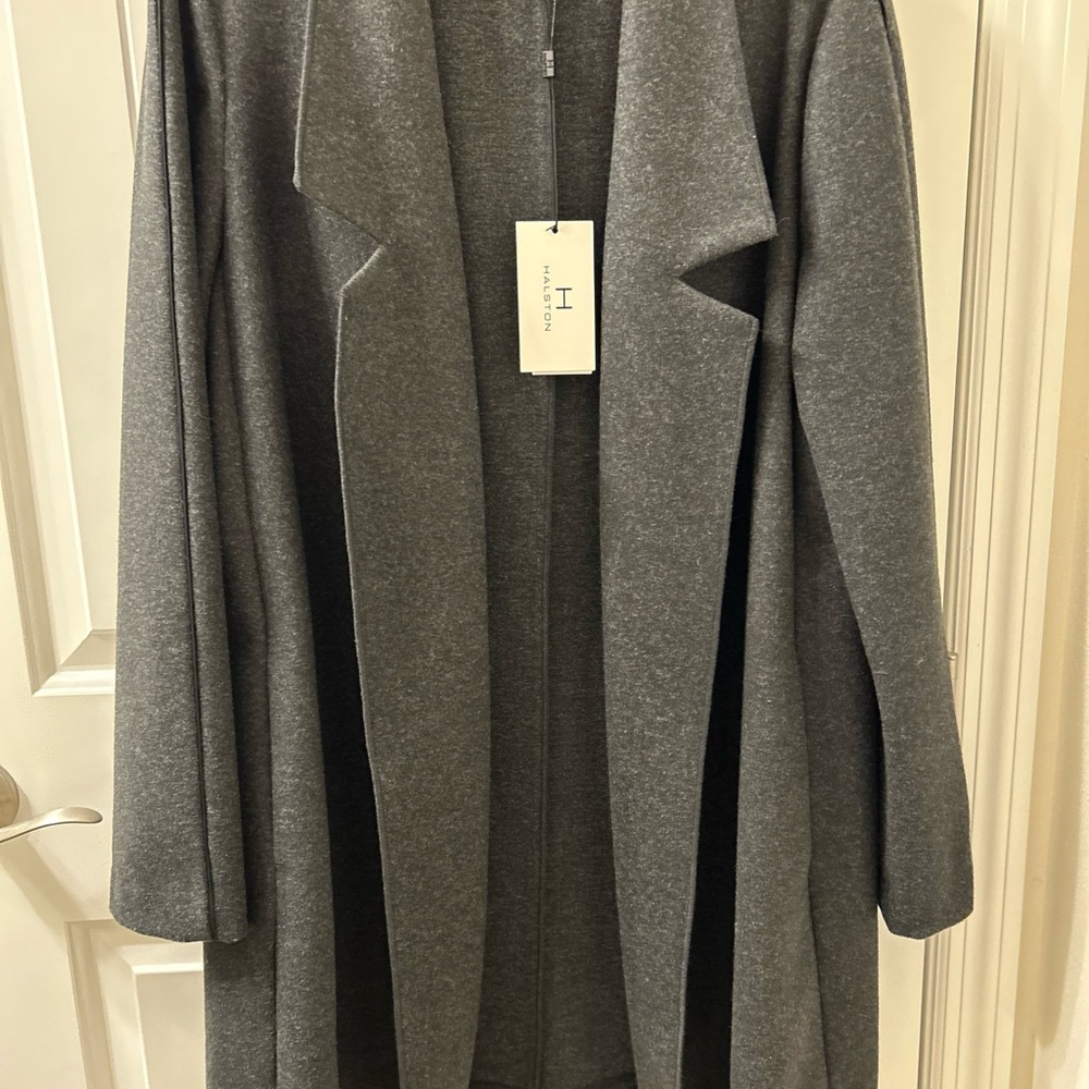 H by Halston NWT Stylish Extra Long Boyfriend Blazer size Medium